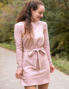 Langærmet kjole i jersey